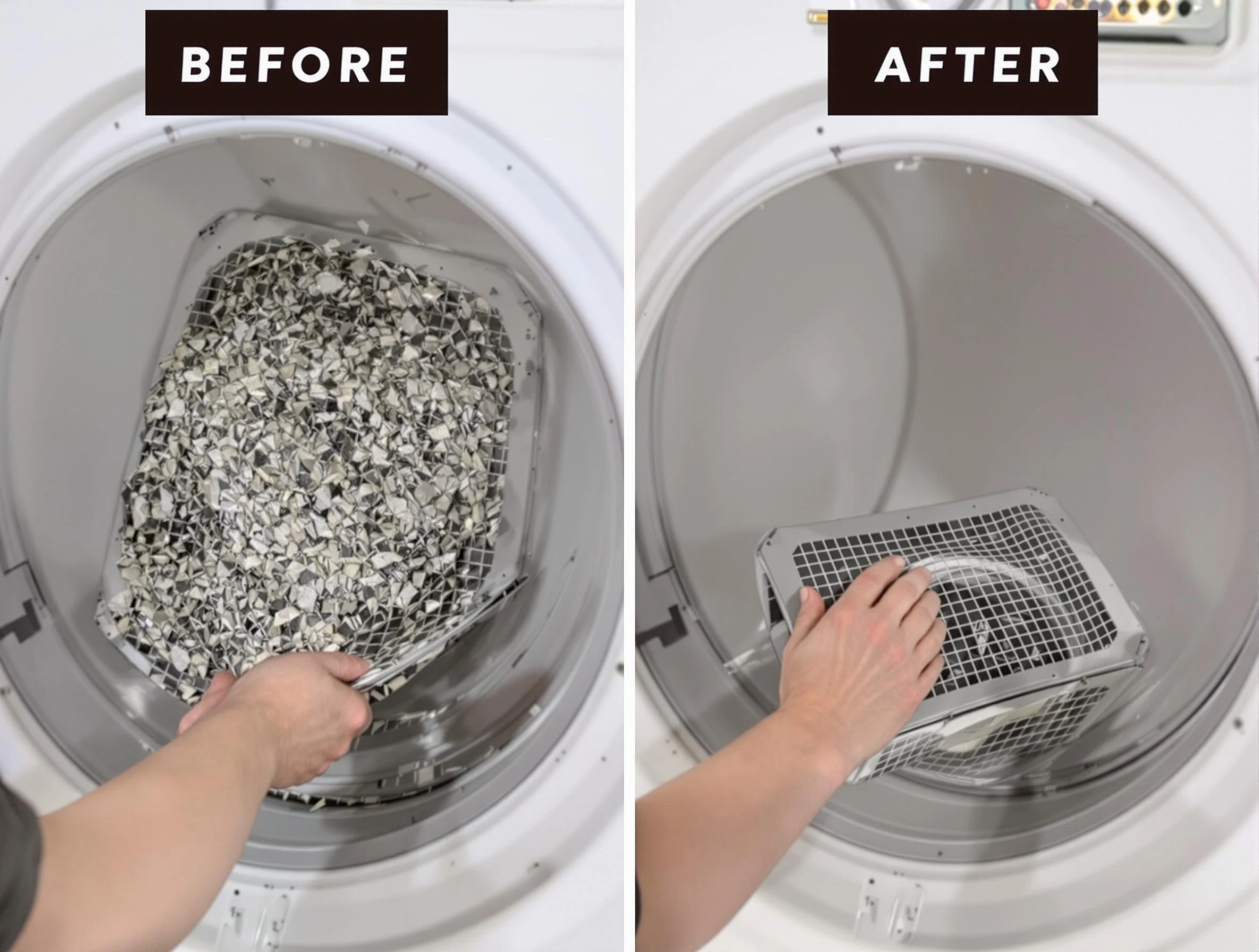 Professional lint trap cleaning by Magna Dryer Vent Cleaning in Magna